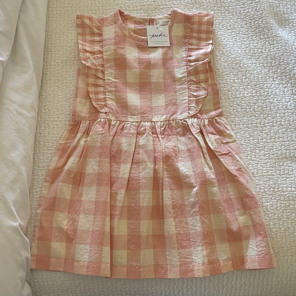 NWT Pehr Checkmate Flutter Dress in Pink